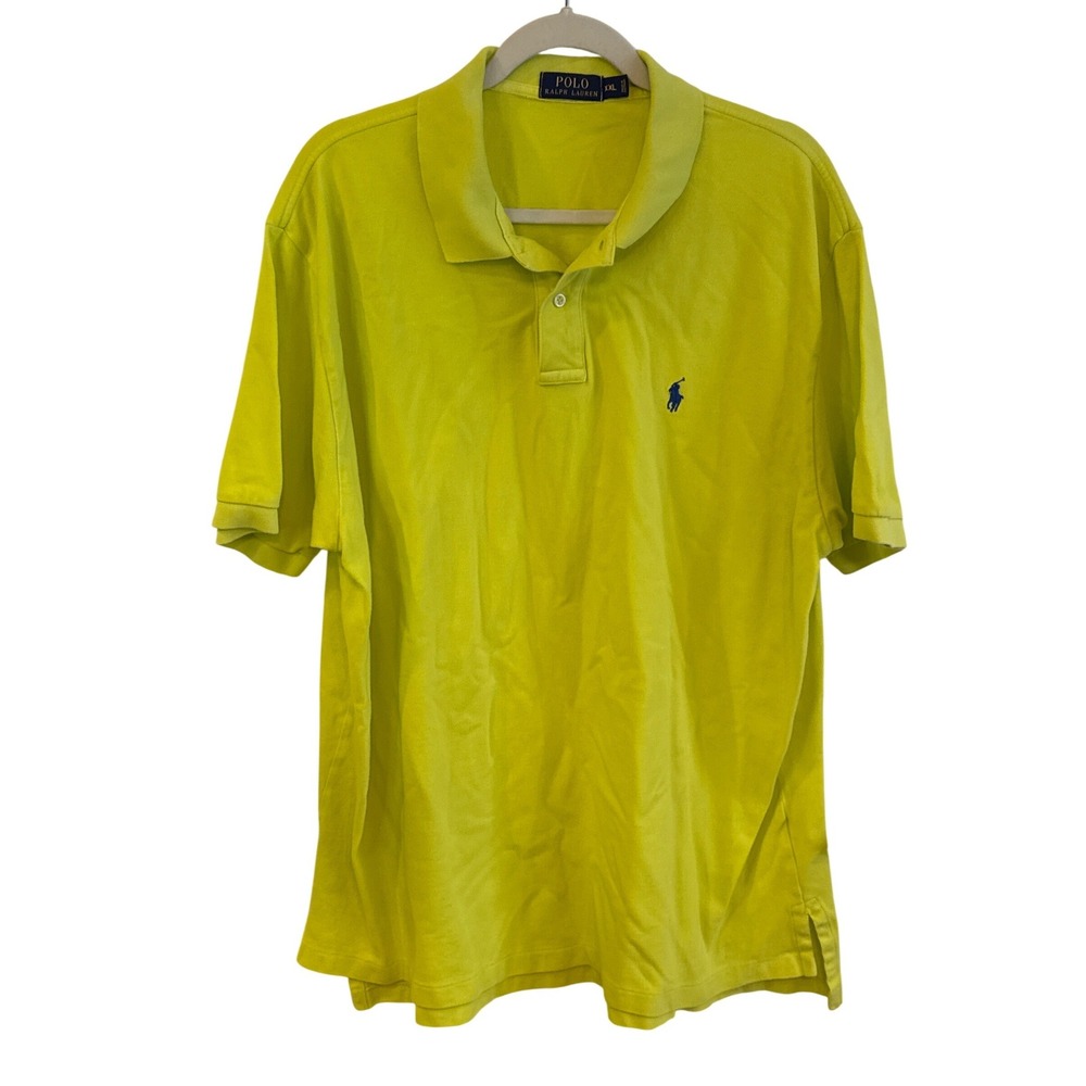 Polo Ralph Lauren Men's Yellow Classic‎ Fit Polo Shirt Size XXL